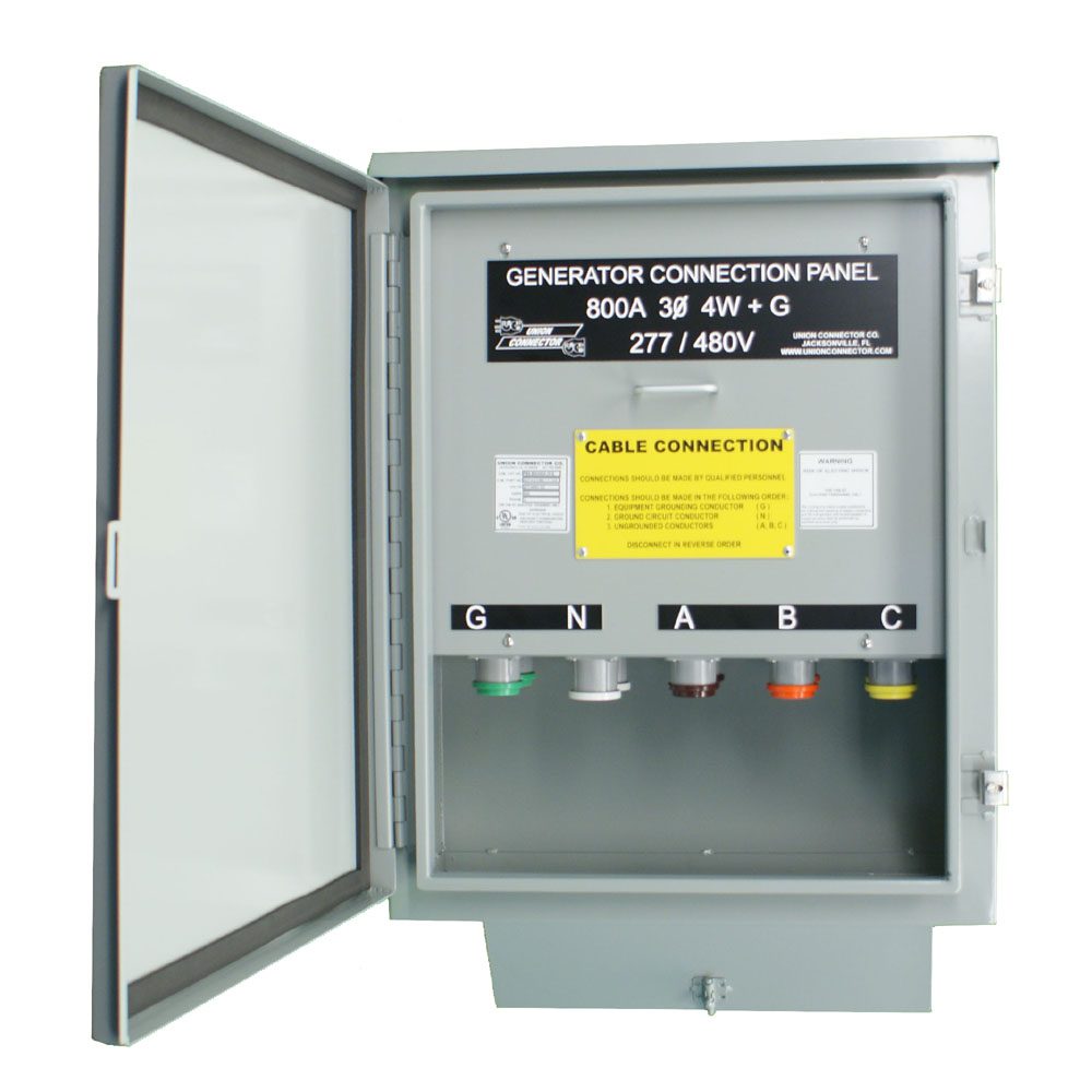 Generator Connection Box With Series 16 Cam Inlets: 600 – 800 Amp